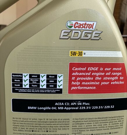 Castrol EDGE 5W-30 M&nbsp;Titanium 5L