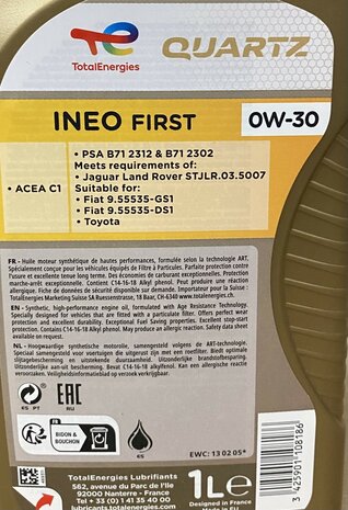 Total Quartz Ineo First 0W-30 1L