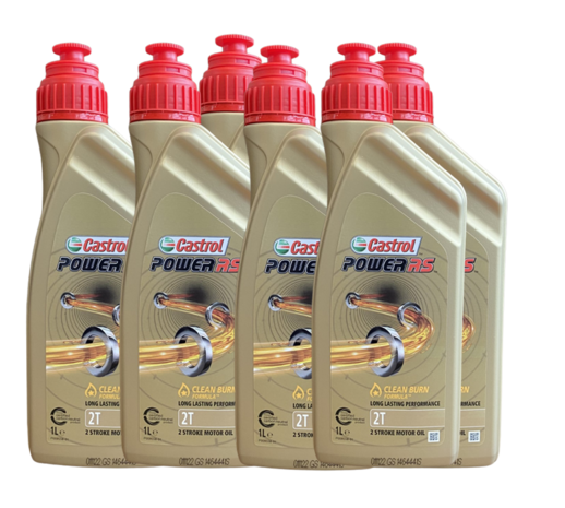 Castrol Power RS 2T 1L (6X1 liter)  voordeelpak 