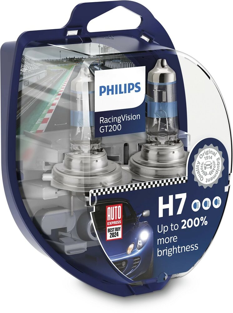 Philips RacingVision GT200 H7 (12V/55W) 2 stuks