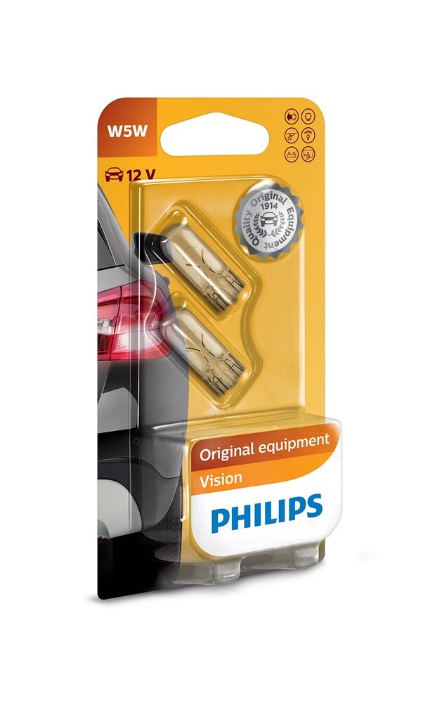 Philips Vison W5W (12V/5W) 2 stuks