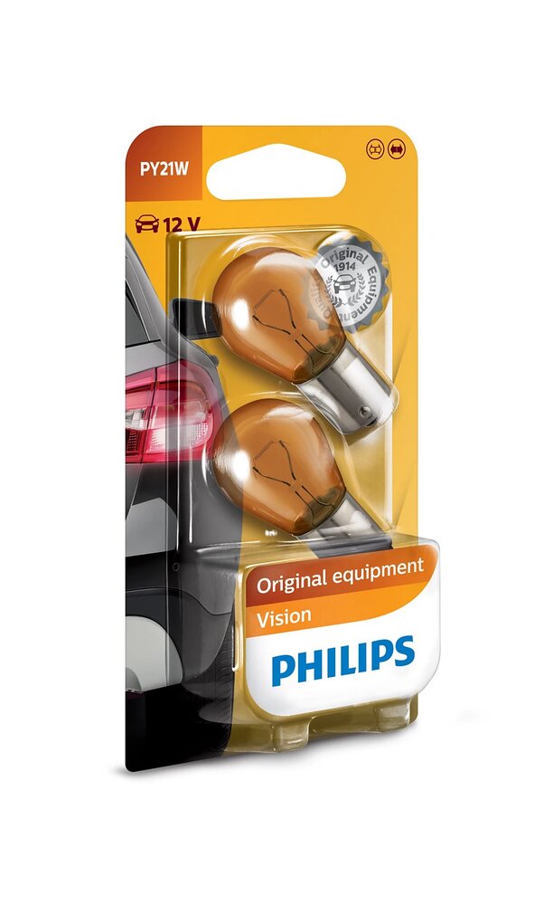 Philips Vision PY21W (12V/21W) 2 stuks